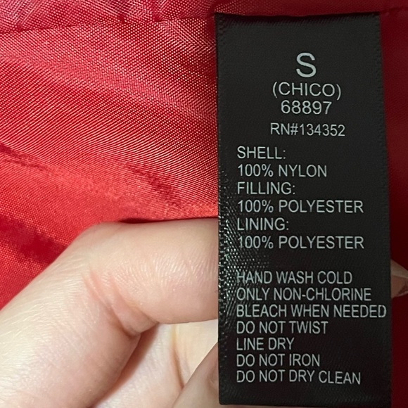 Red Puffer Jacket - Picture 3 of 4